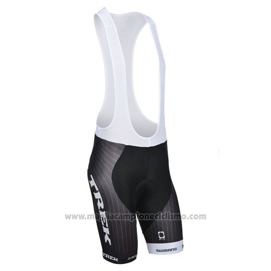 2014 Abbigliamento Ciclismo Trek Factory Racing Nero e Bianco Manica Corta e Salopette